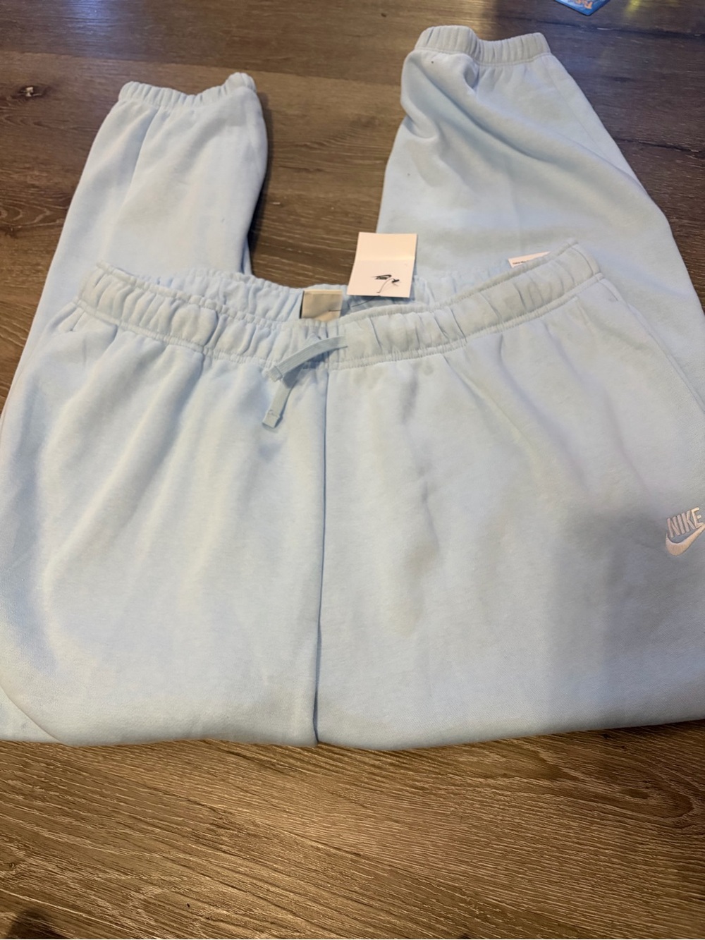 Nike Womens Light Blue Fleece Joggers